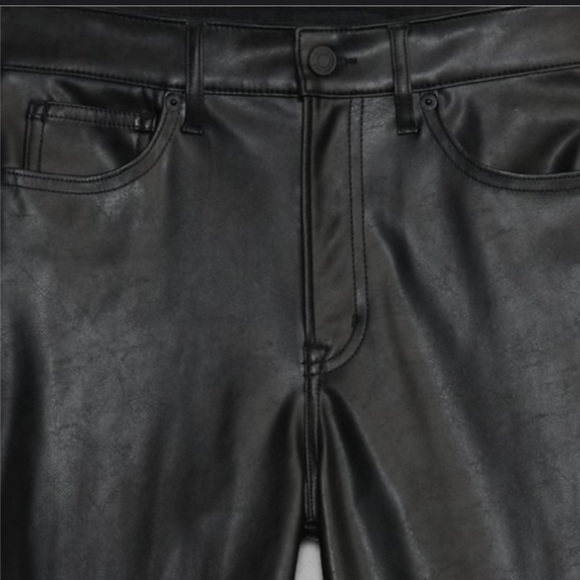 GAP High Rise Flare Vegan-Leather Pants - Picture 4 of 10